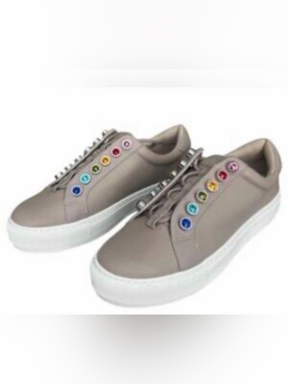 Kurt Geiger Beige Liviah chunky
Sneakers with Multicolor rainbow Gemstones